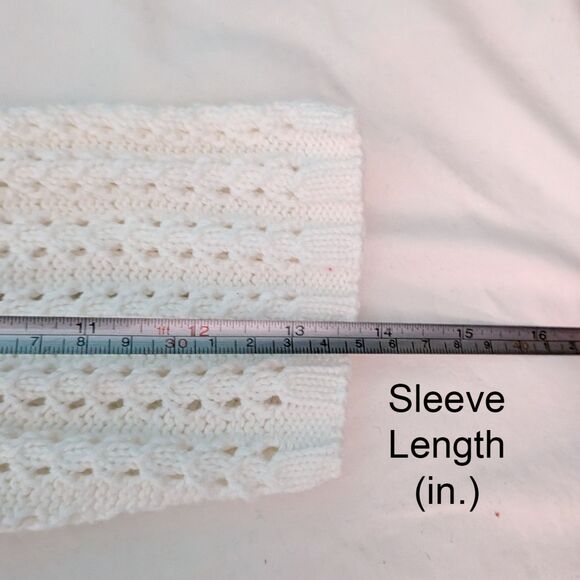 Vintage USB Cardigan Sweater Womens M Knit Chunky Grandmacore Cottagecore Retro - Picture 5 of 8